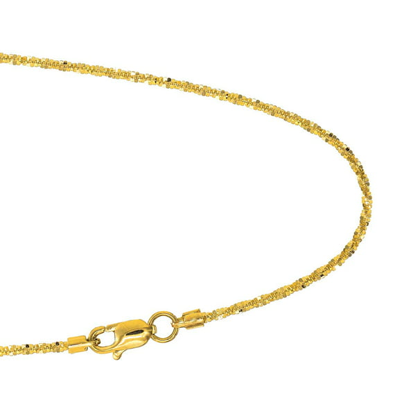 BH 5 Star Jewelry 14kt Gold 24 Yellow Finish Chain:1.5mm+DropElement:75mm Shiny Lariat Necklace with Spring Ring Clasp 